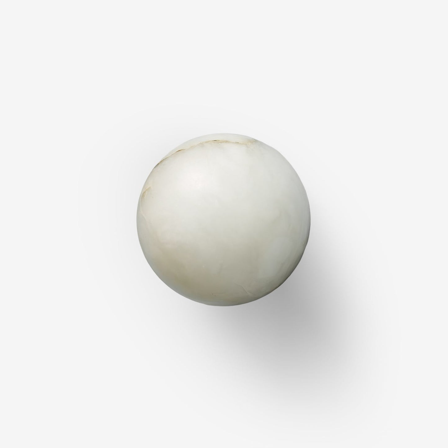 Mini Orb Wall Sconce | Elegant Alabaster Globe with Discreet Hardware 2
