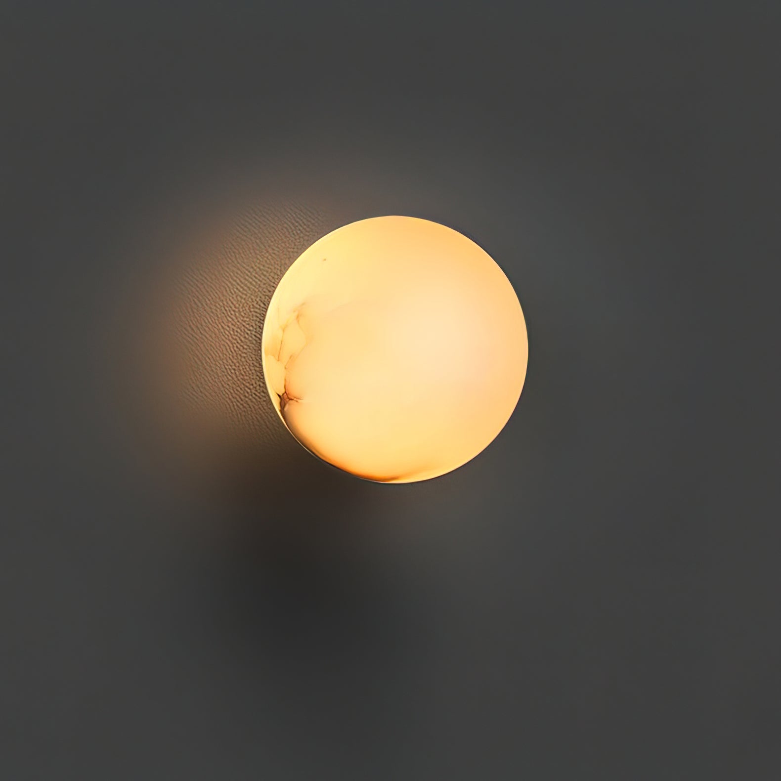 Mini Orb Wall Sconce | Elegant Alabaster Globe with Discreet Hardware 5