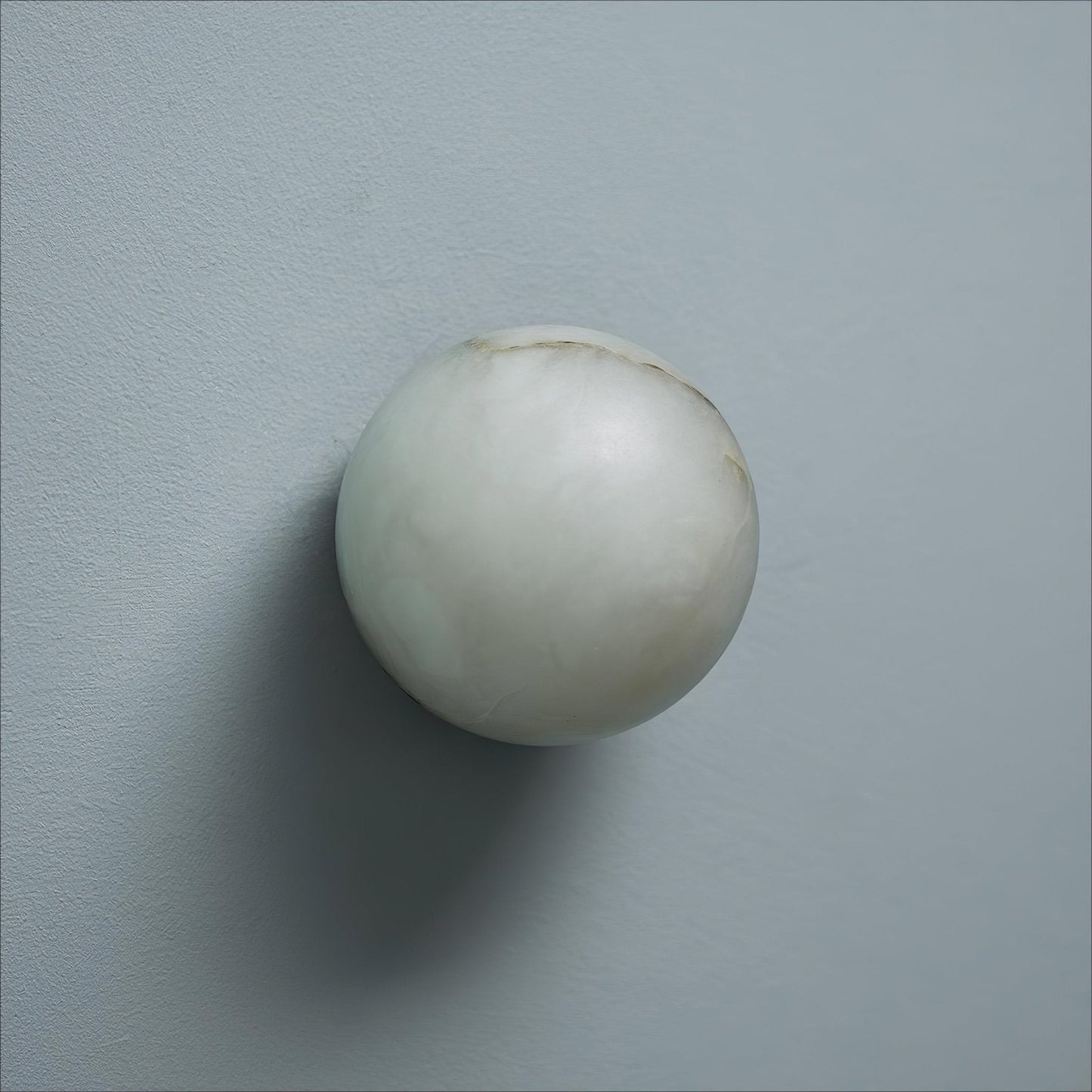 Mini Orb Wall Sconce | Elegant Alabaster Globe with Discreet Hardware 10