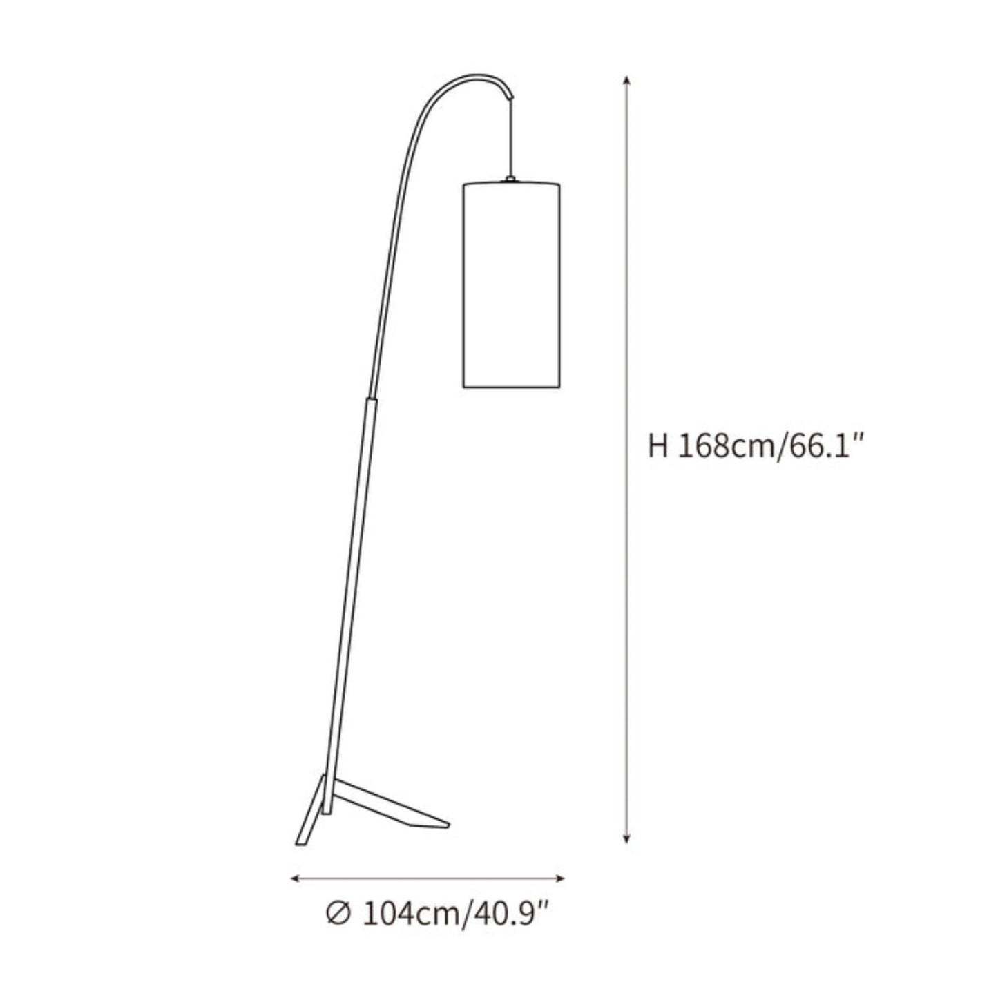 Minimalist Floor Lamp | Elegant Curved Design with Warm Light 2
