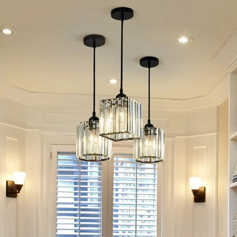 Minimalist Pendant Lamp | Elegant K9 Crystal Design for Stunning Illumination 1