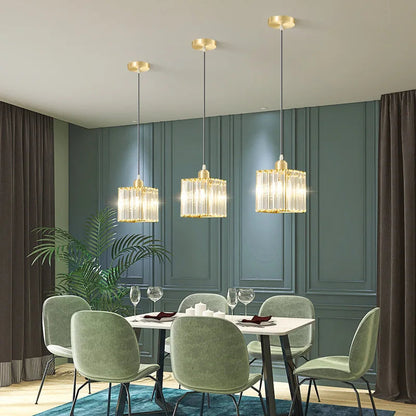 Minimalist Pendant Lamp | Elegant K9 Crystal Design for Stunning Illumination 8