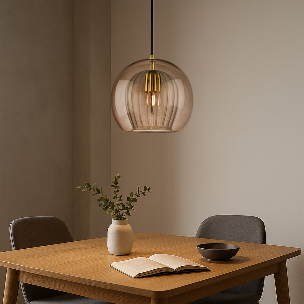 Minimalist Pendant Lamp | Sleek Glass Shade for Kitchen Lighting 3