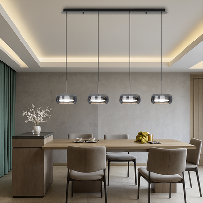 Minimalist Pendant Light | Elegant Iron and Glass Design for Kitchen and Modern Spaces 3