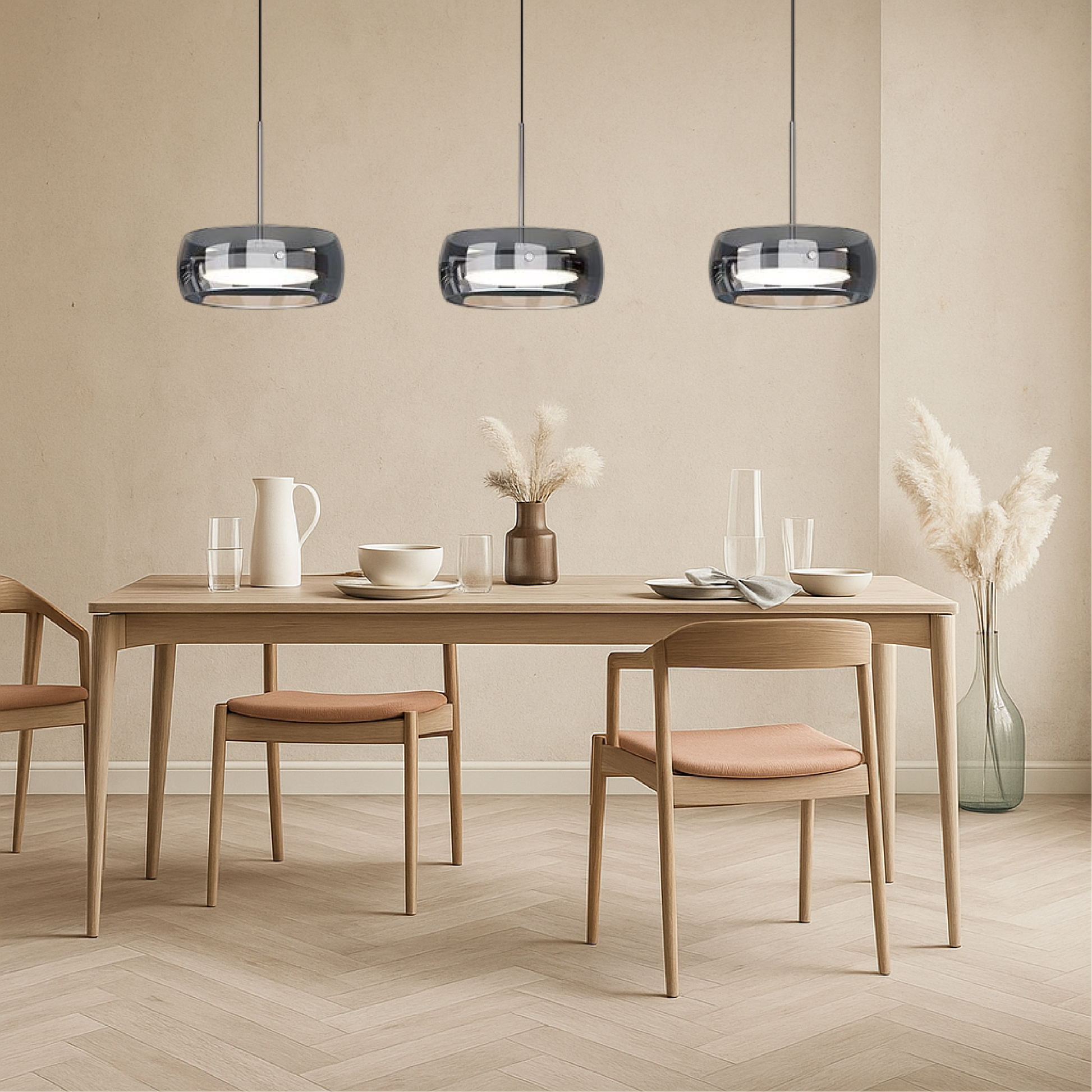 Minimalist Pendant Light | Elegant Iron and Glass Design for Kitchen and Modern Spaces 4