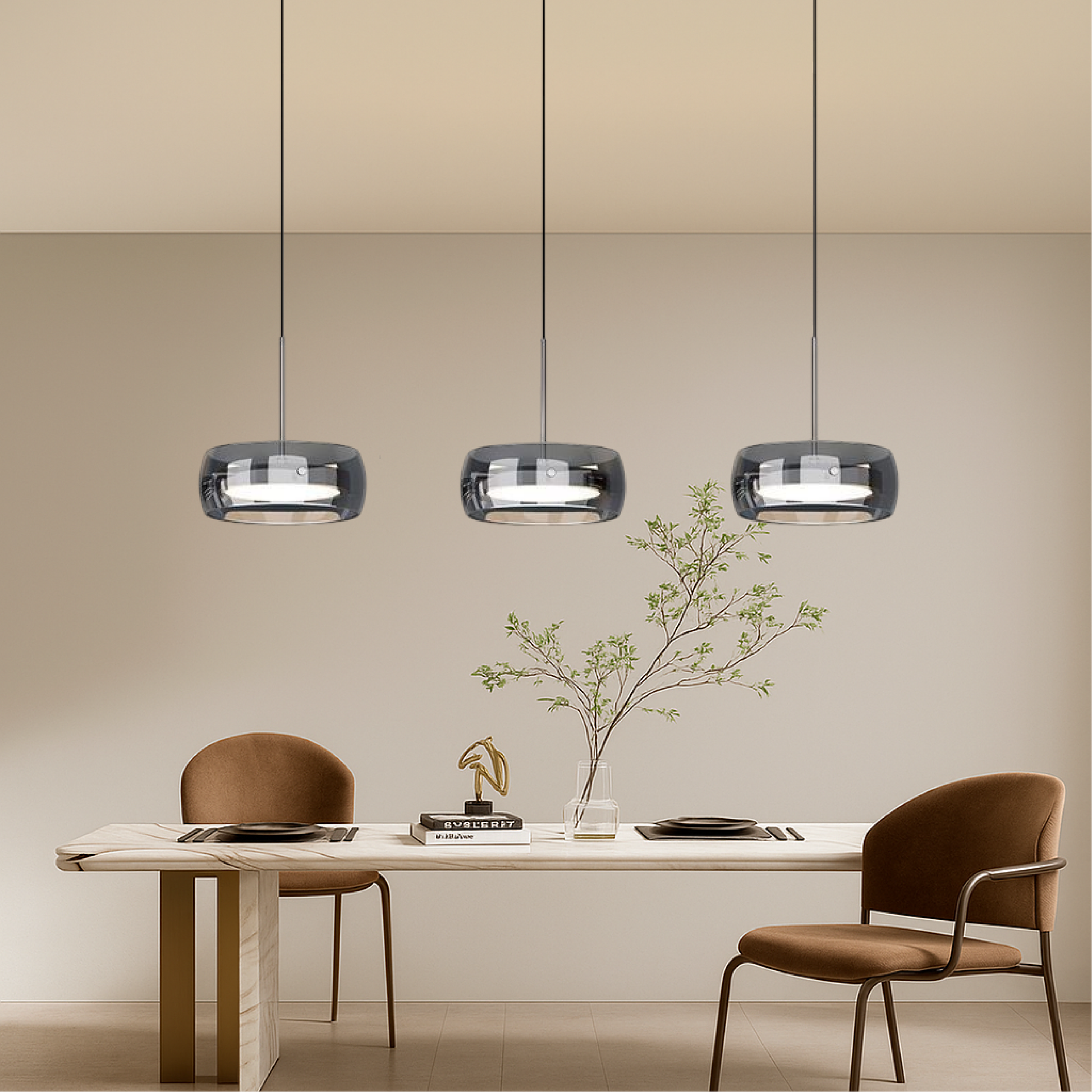 Minimalist Pendant Light | Elegant Iron and Glass Design for Kitchen and Modern Spaces 6