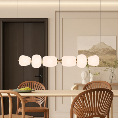 Minimalist Pendant Lighting | White Glass Design for Modern Kitchens 1