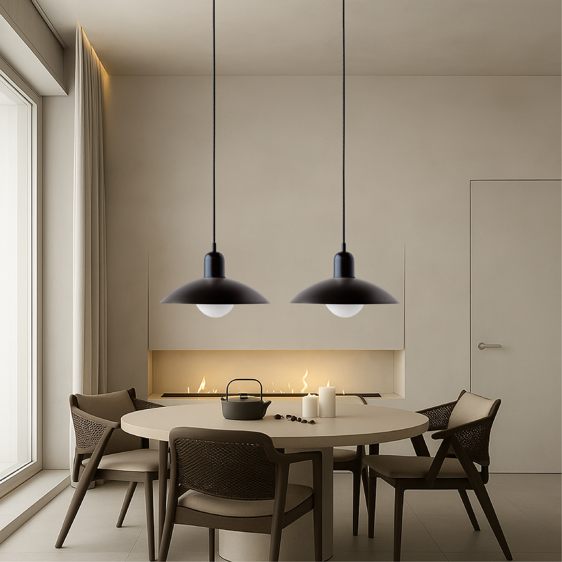 Minimalist Round Pendant Lamp | Soft Glow for Modern Spaces 3