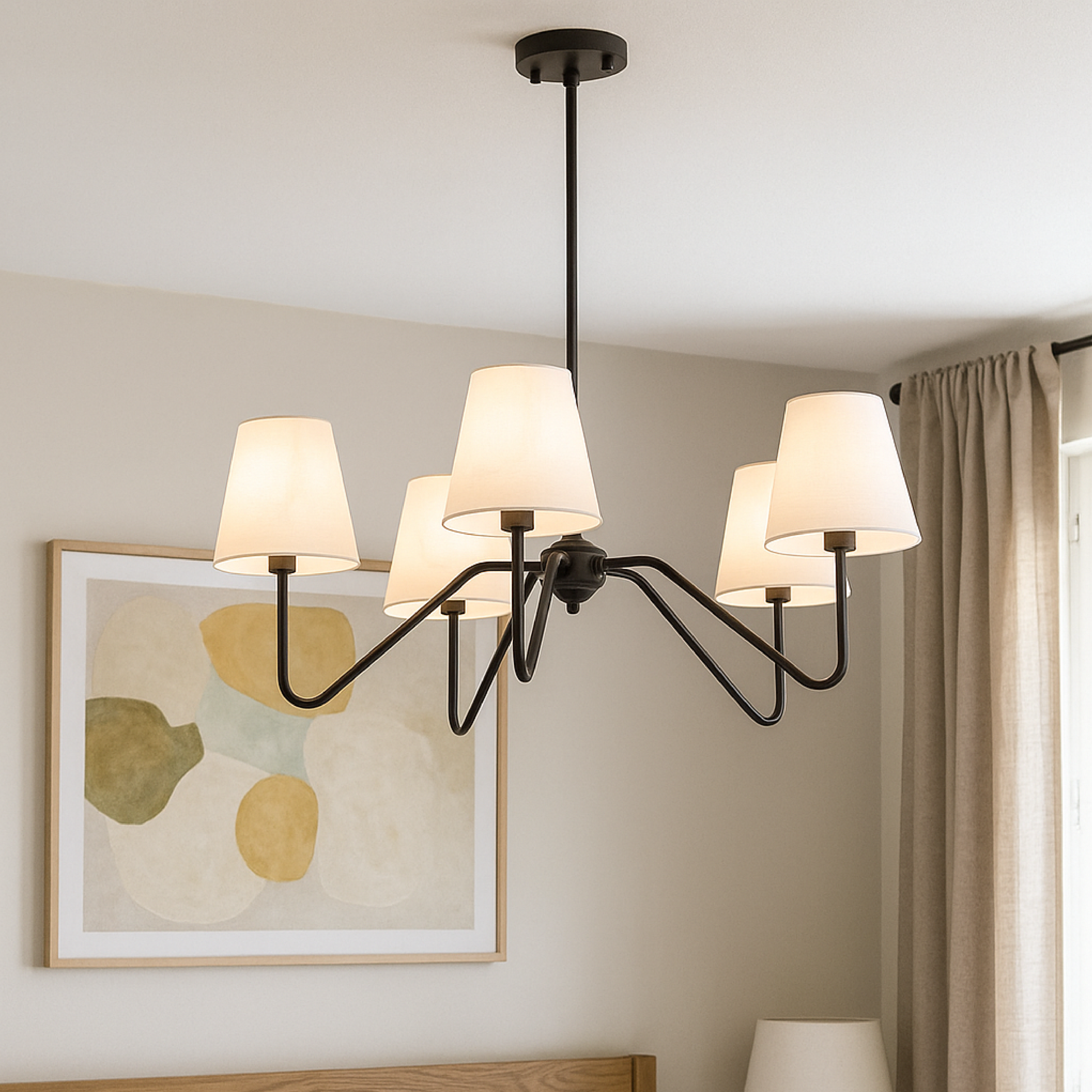 Minimalist Silk Chandelier | Elegant Design for Modern Interiors 3