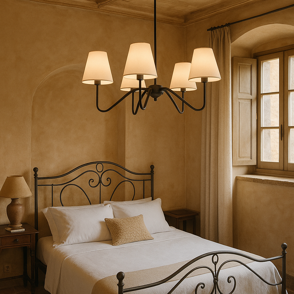 Minimalist Silk Chandelier | Elegant LED Lighting for Bedrooms 1