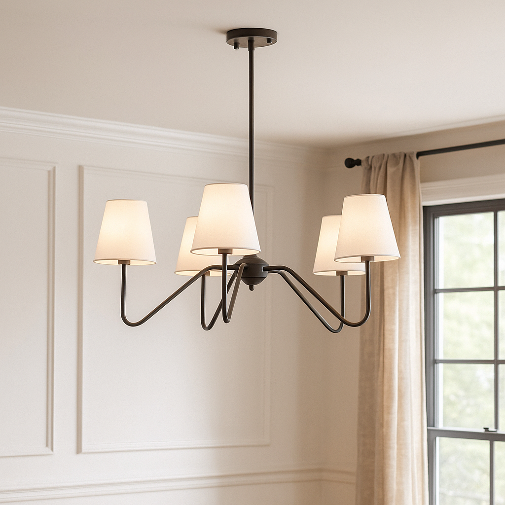 Minimalist Silk Chandelier | Elegant LED Lighting for Bedrooms 2