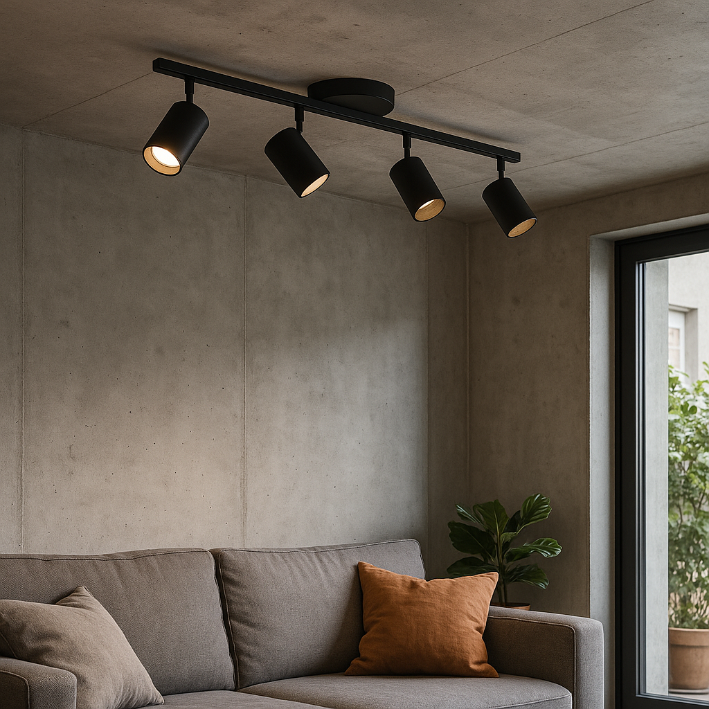 Modern 4-Head Ceiling Lamp | Adjustable LED Lighting for Contemporary Spaces 3