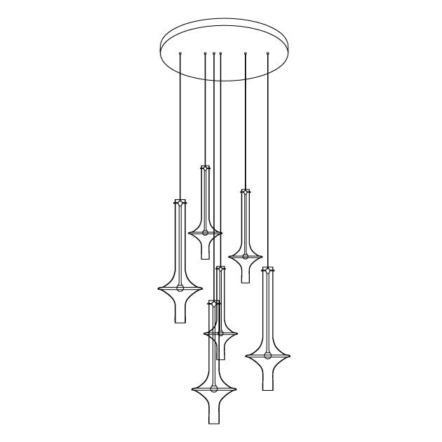 Modern Adjustable LED Pendant Lamp | Customizable Color Temperatures 12
