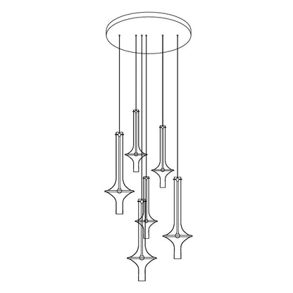 Modern Adjustable LED Pendant Lamp | Customizable Color Temperatures 12
