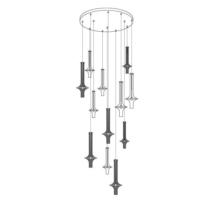 Modern Adjustable LED Pendant Lamp | Customizable Color Temperatures 13