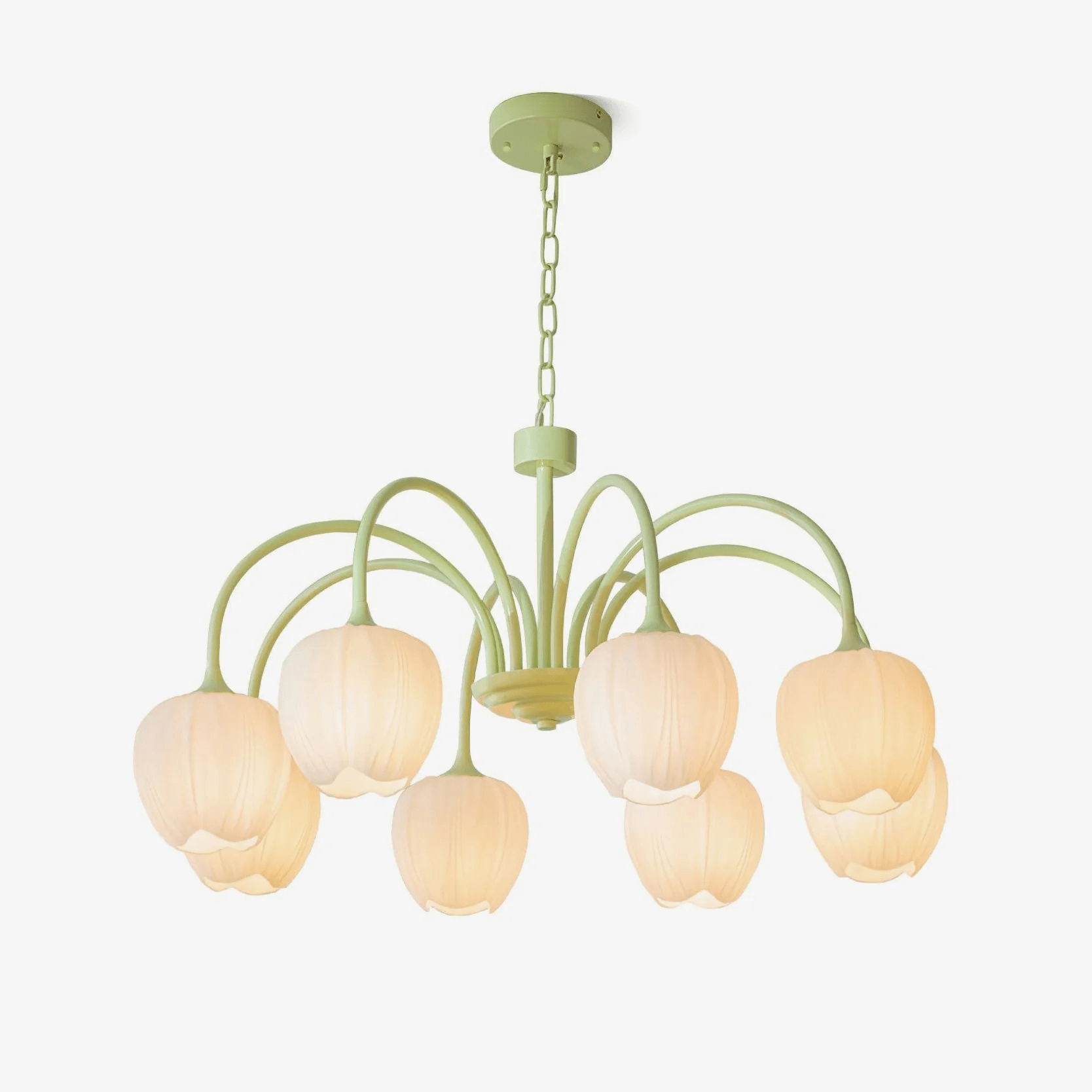 Modern Chandelier | Elegant White Glass Design for Stylish Interiors 2