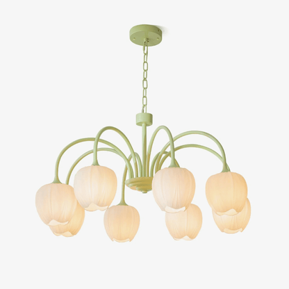 Modern Chandelier | Elegant White Glass Design for Stylish Interiors 2