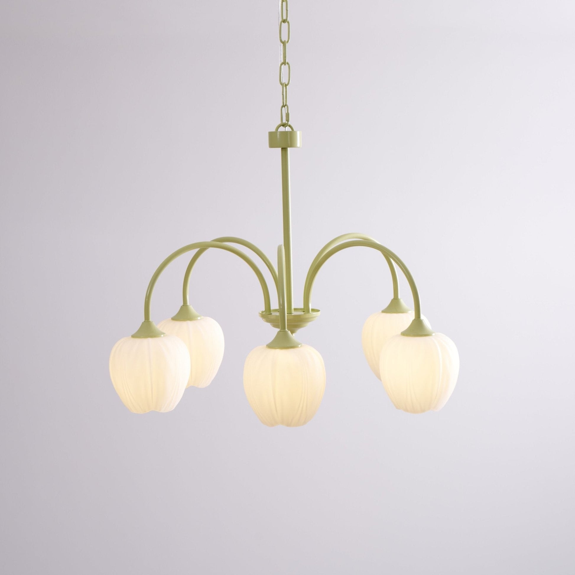 Modern Chandelier | Elegant White Glass Design for Stylish Interiors 9
