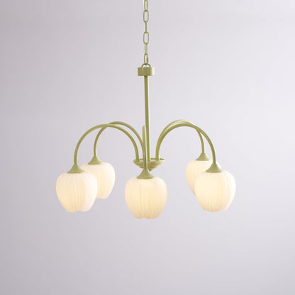 Modern Chandelier | Elegant White Glass Design for Stylish Interiors 9