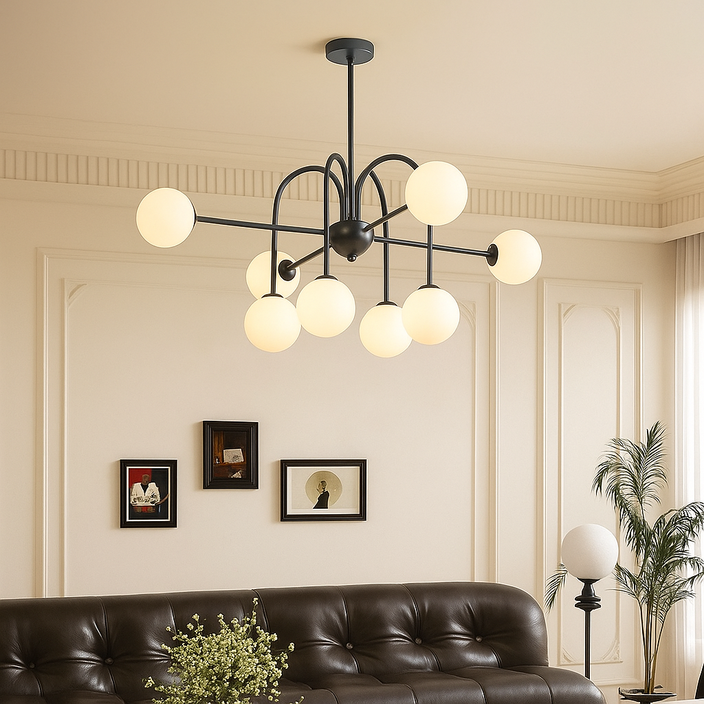 Modern Chandelier | Sculptural Geometric Design for Dining Room 0