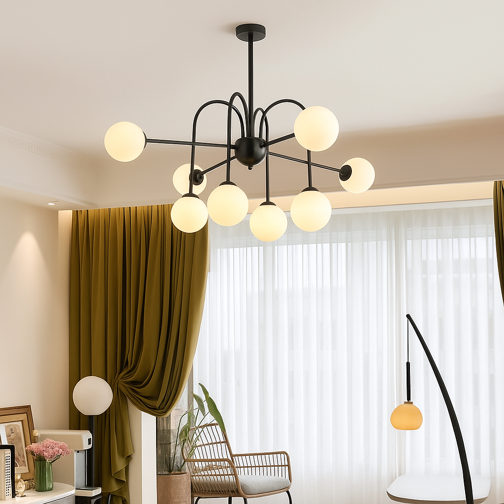 Modern Chandelier | Sculptural Geometric Design for Dining Room 1