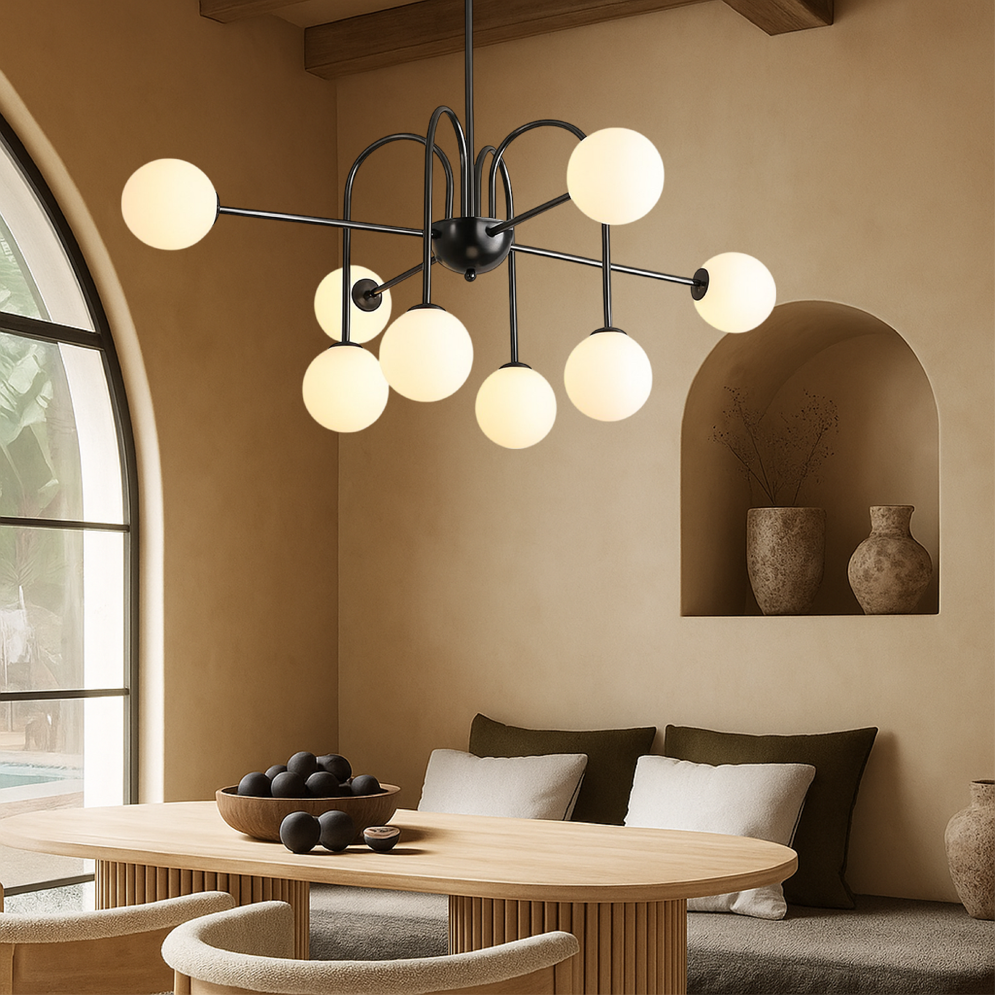Modern Chandelier | Sculptural Geometric Design for Dining Room 2