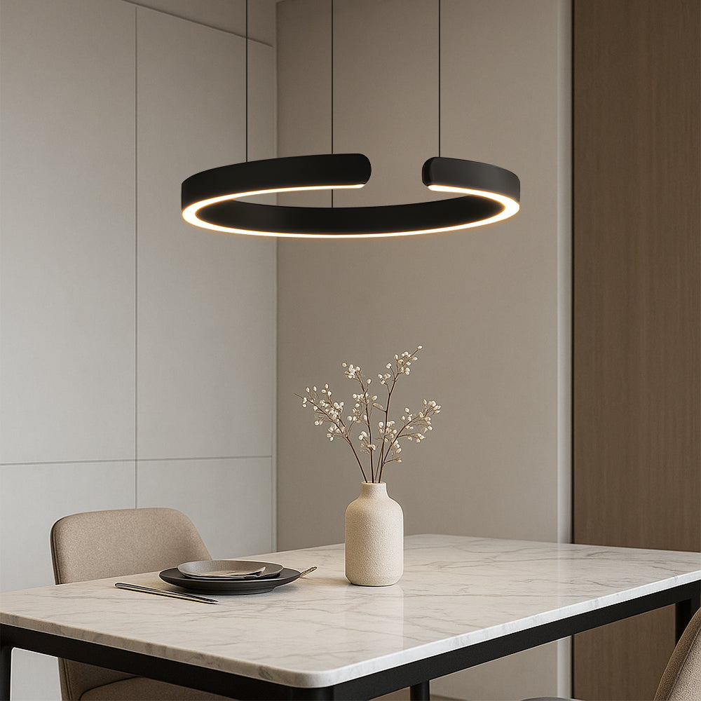 Modern Circular Pendant Lamp | Sleek Minimalist Design for Elegant Spaces 7