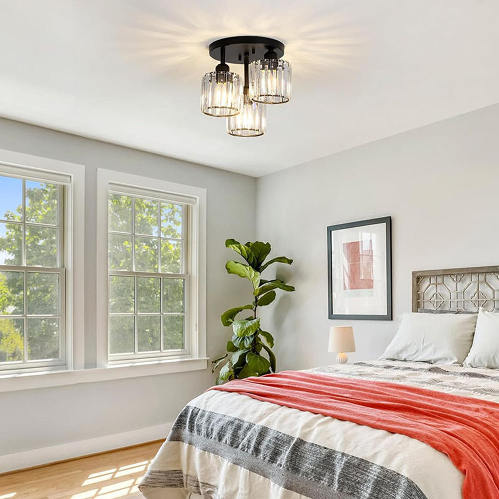 Modern Crystal Semi-Flush Ceiling Light | Elegant Design for Any Room 1