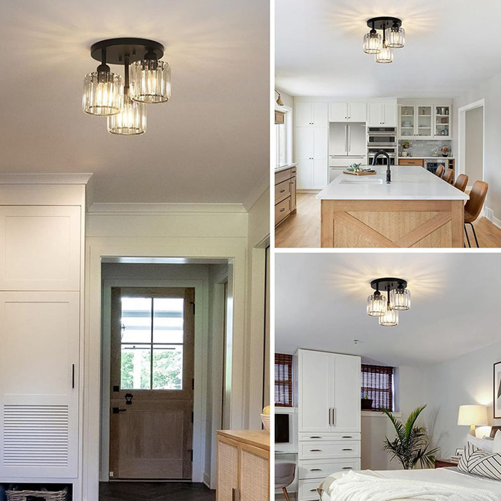 Modern Crystal Semi-Flush Ceiling Light | Elegant Design for Any Room 2