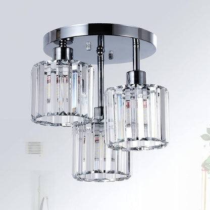 Modern Crystal Semi-Flush Ceiling Light | Elegant Design for Any Room 9