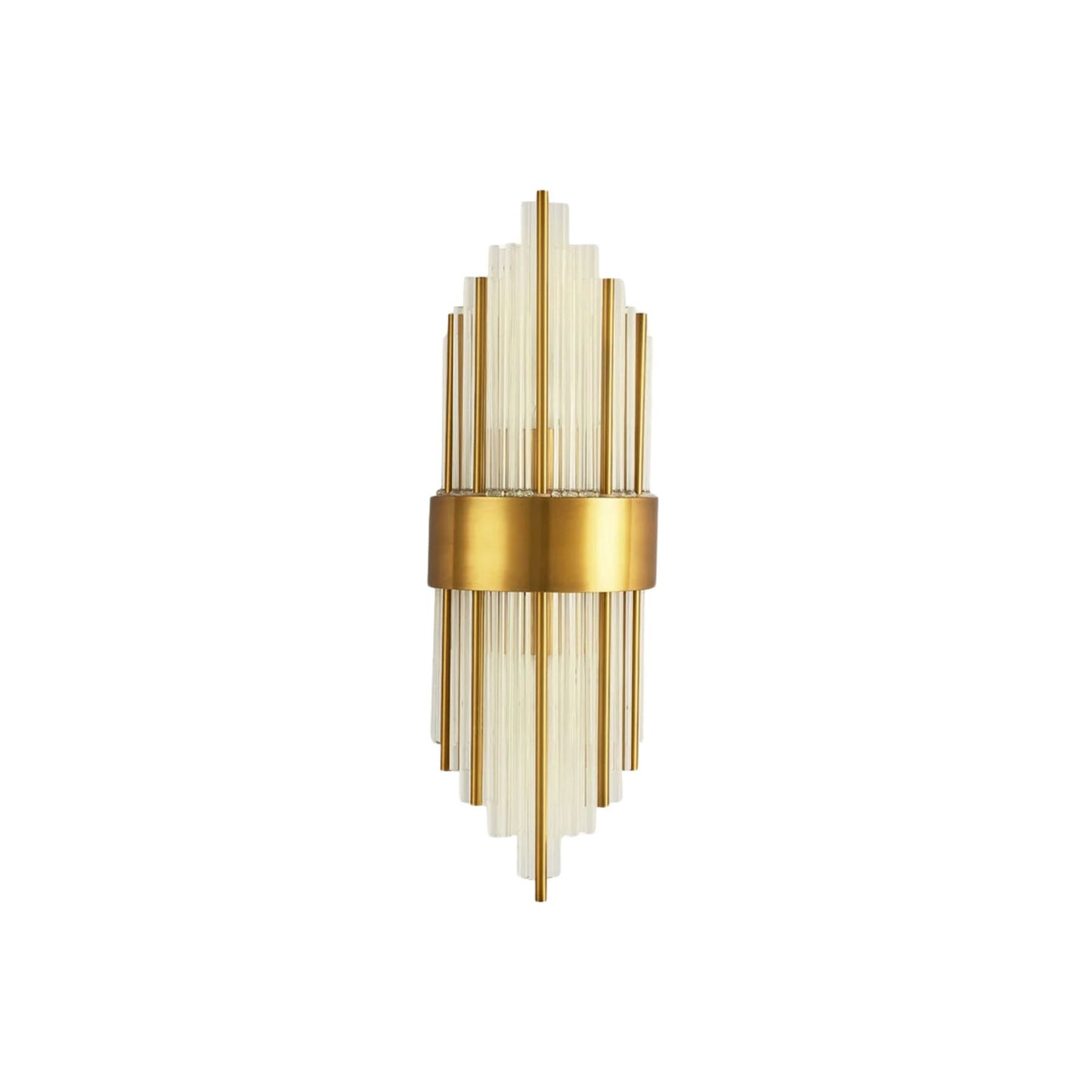 Modern Crystal Wall Sconce | Elegant Design with Golden Accents 1