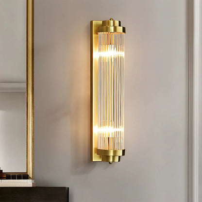 Modern Crystal Wall Sconce | Elegant Design with Golden Accents 14