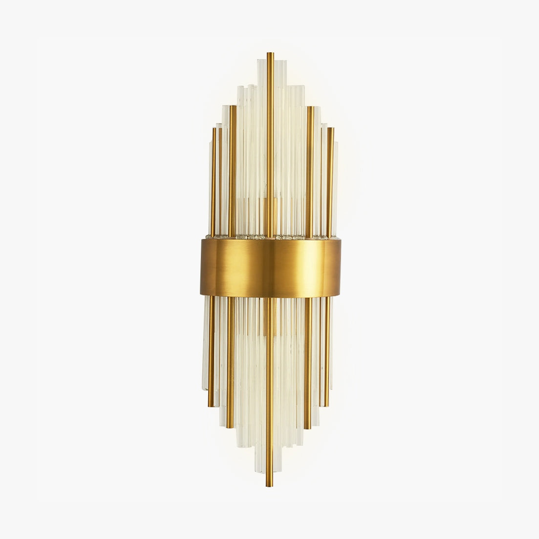 Modern Crystal Wall Sconce | Elegant Design with Golden Accents 2