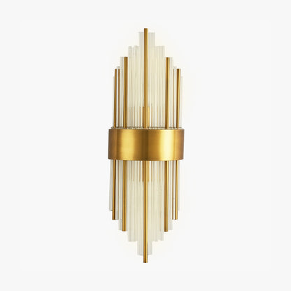Modern Crystal Wall Sconce | Elegant Design with Golden Accents 2