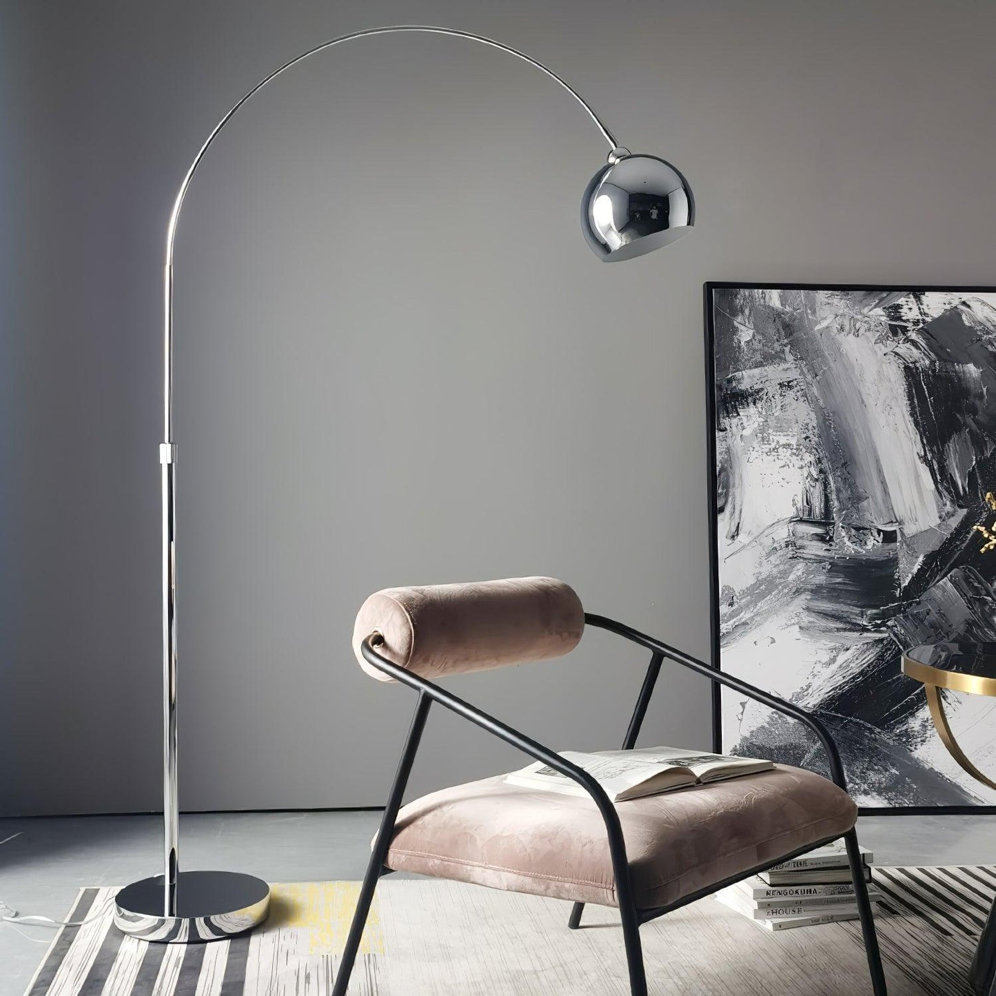 Modern Floor Lamp | Adjustable Shade and Telescopic Arm for Versatile Lighting 7