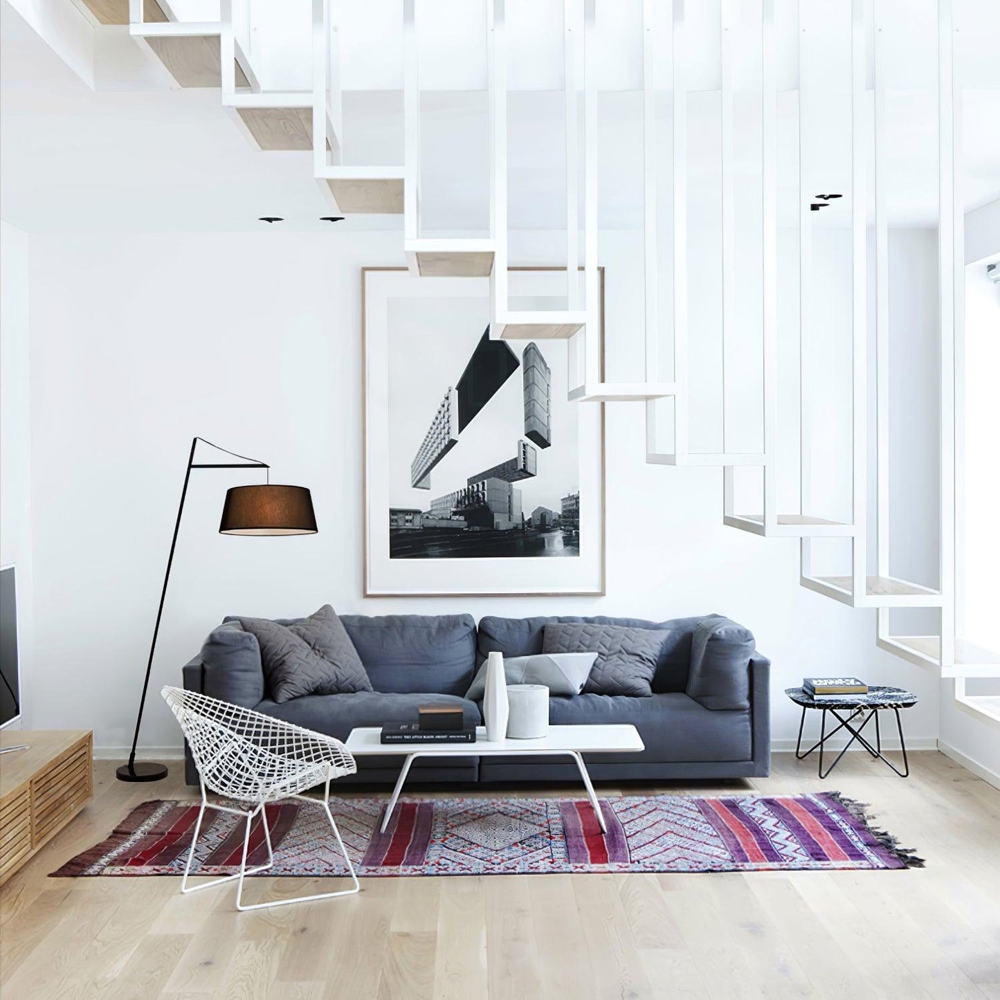 Modern Floor Lamp | Adjustable Shade for Stylish Interiors 3