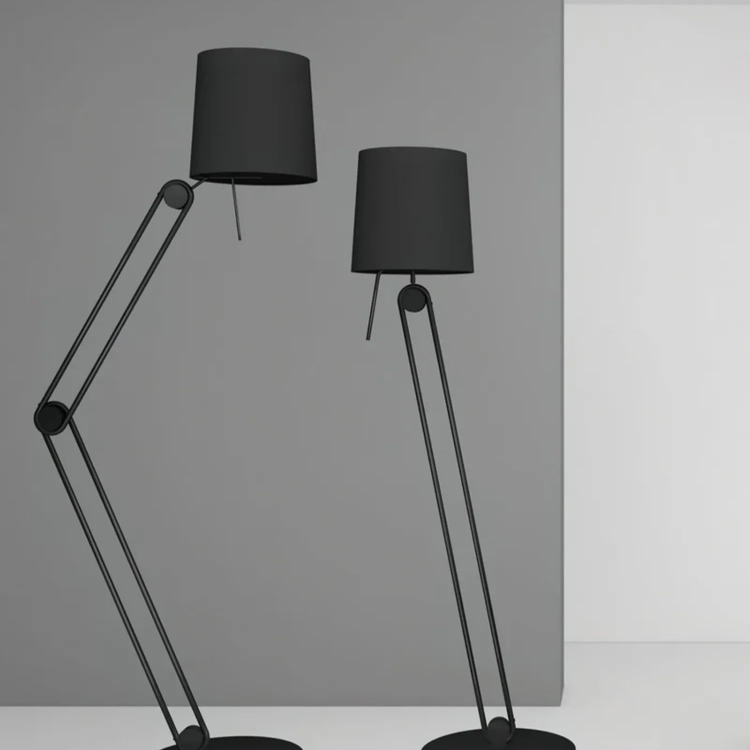 Modern Floor Lamp | Adjustable Two-Tone Design for Living Room Ambiance 8