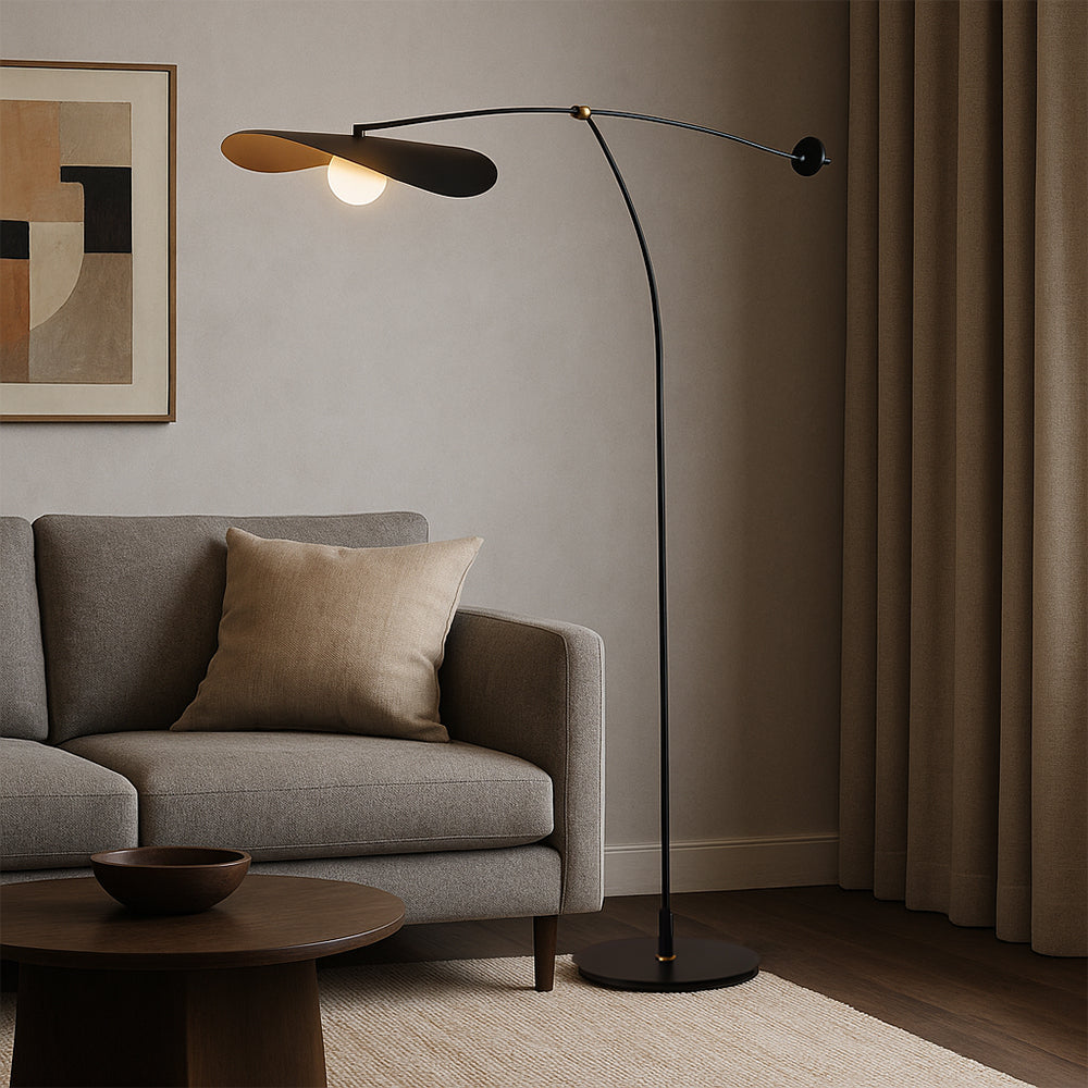 Modern Floor Lamp | Elegant Bamboo Design for Living Room Ambiance 0