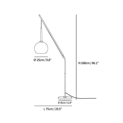 Modern Floor Lamp | Elegant Metal and Glass Design with Soft Glow 2