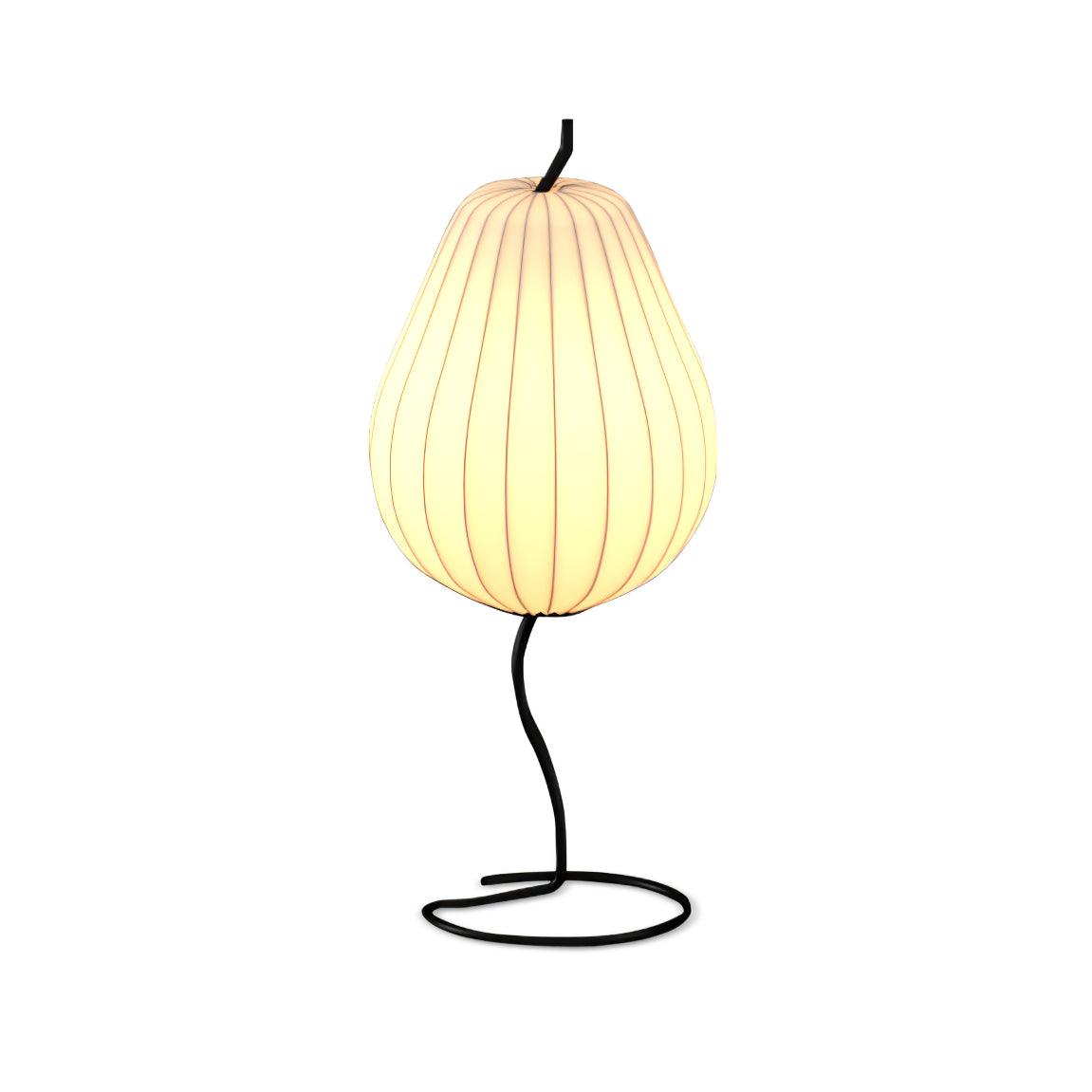 Modern Floor Lamp | Elegant Pear-Shaped Design with Silk Shade for Living Room 9