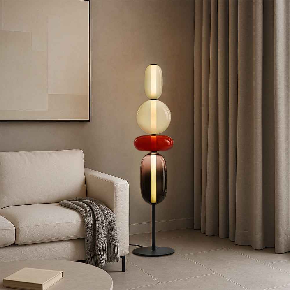 Modern Floor Lamp | Elegant Resin Design for Living Room Ambiance 0