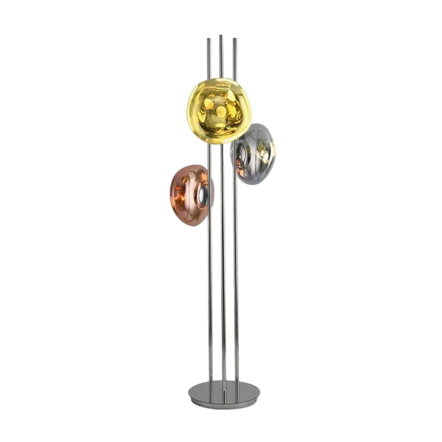 Modern Floor Lamp | Elegant Triple Glass Orb Design 0