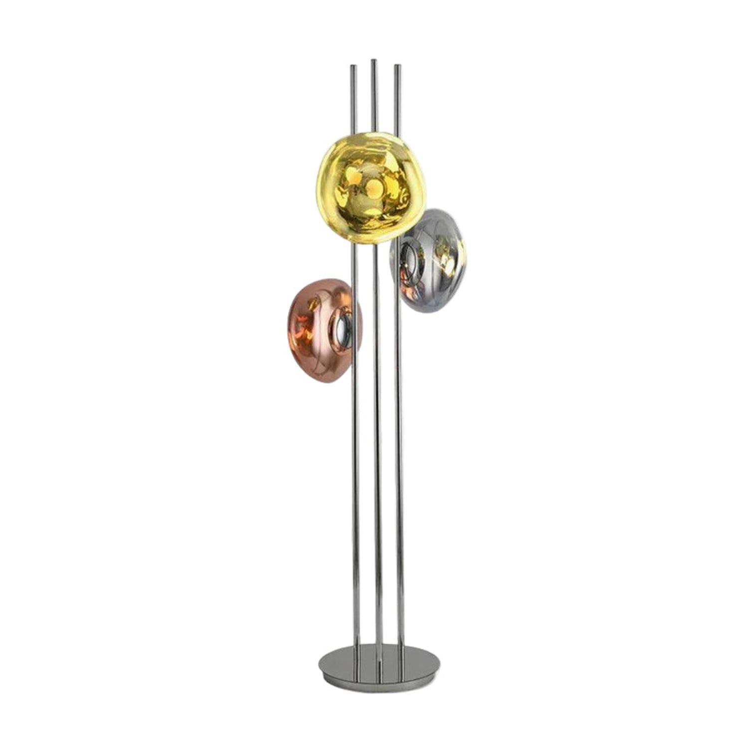 Modern Floor Lamp | Elegant Triple Glass Orb Design 0