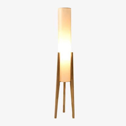 Modern Floor Lamp | Japandi Design with Warm Walnut Base and Soft Glow 9