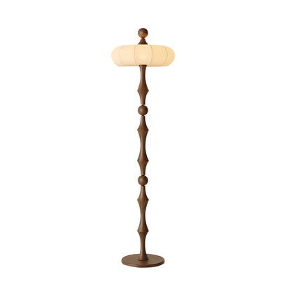 Modern Floor Lamp | Natural Wood Design for Cozy Living Room Spaces 0