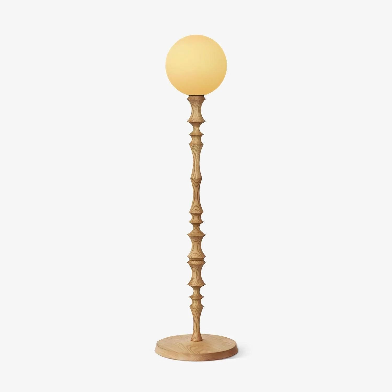 Modern Floor Lamp | Natural Wood Design for Cozy Living Room Spaces 1