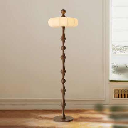 Modern Floor Lamp | Natural Wood Design for Cozy Living Room Spaces 3