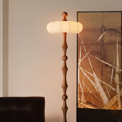 Modern Floor Lamp | Natural Wood Design for Cozy Living Room Spaces 4