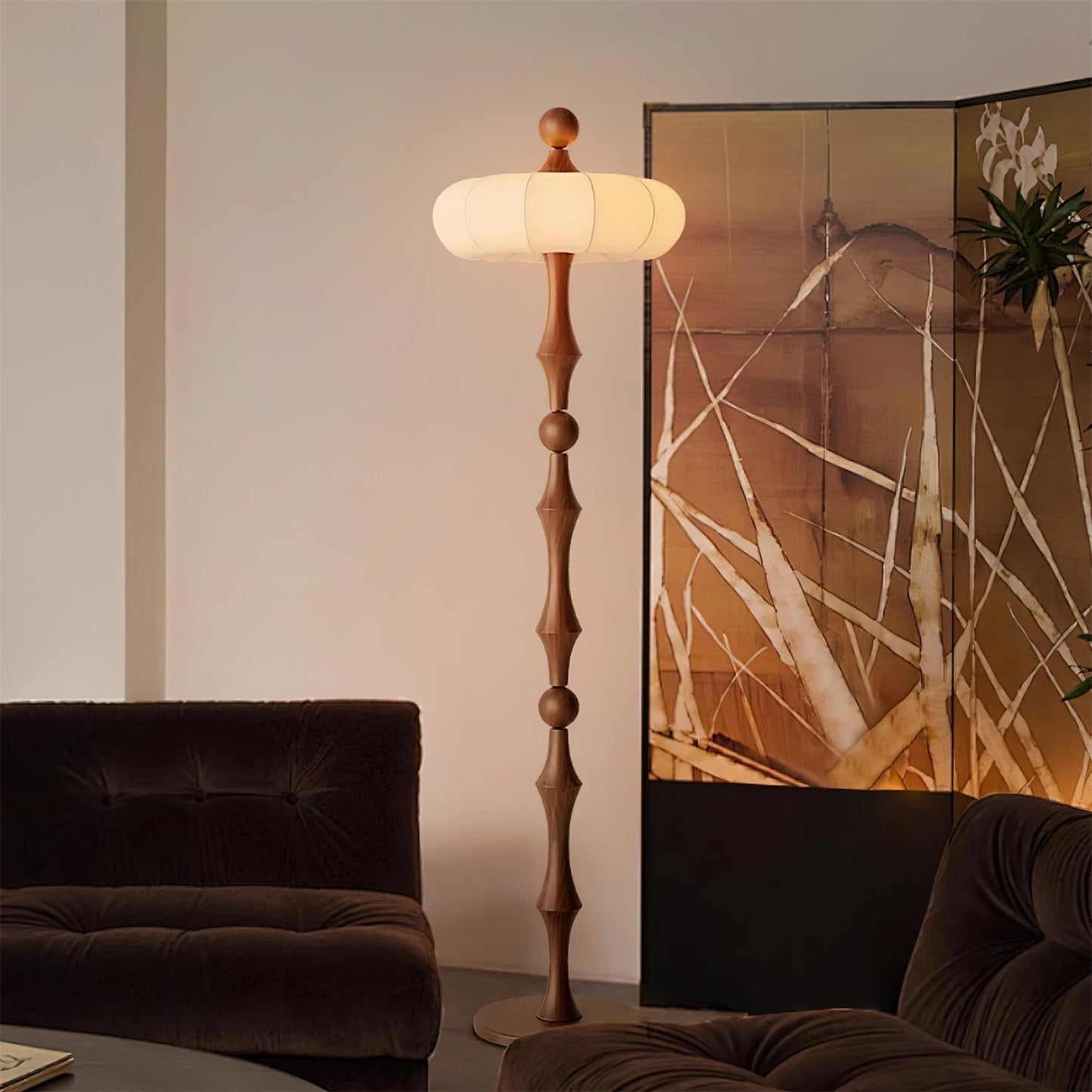 Modern Floor Lamp | Natural Wood Design for Cozy Living Room Spaces 5