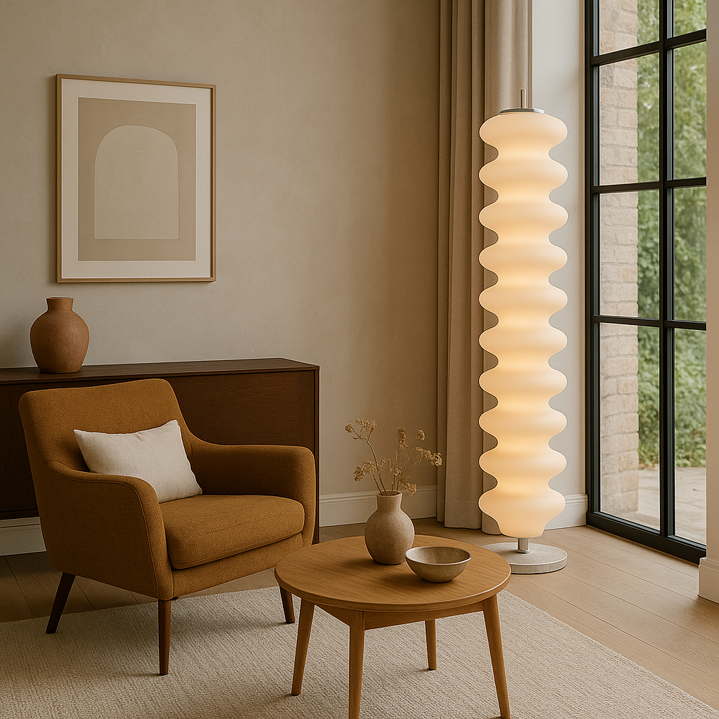 Modern Floor Lamp | Scandinavian Design with Warm LED Lighting 3